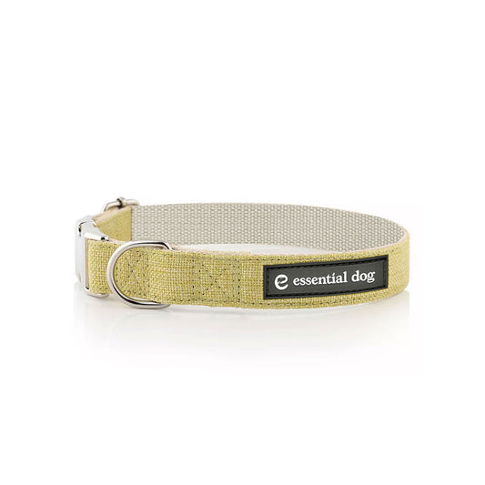 Organic Hemp & Cotton Dog Collar - Grass Green