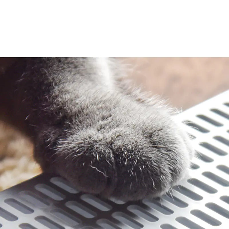 Large Semi-Closed Cat Litter Box with Removable Design