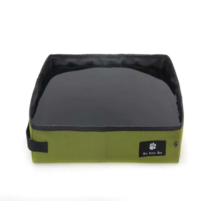 Portable Folding Cat Litter Box for Outdoor Travel